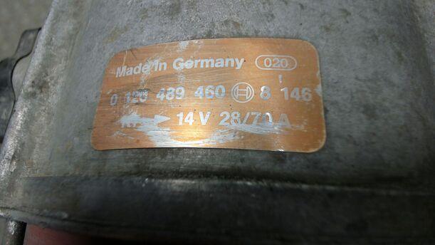 Foto: LICHTMASCHINE / GENERATOR ( 70A ) eines Ford Sierra CLX (LX)