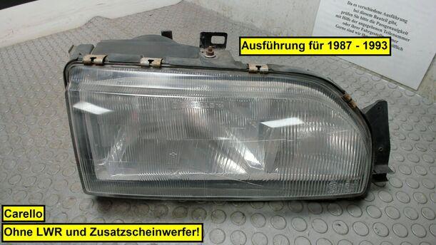 Foto: SCHEINWERFER RECHTS ( OHNE LWR / OHNE ZUSATZLEUCHTE ) eines Ford Sierra CL