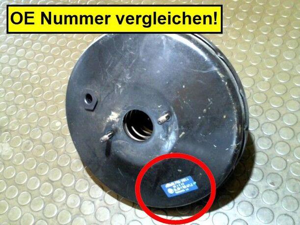 Foto: BREMSKRAFTVERSTÄRKER eines BMW 318i