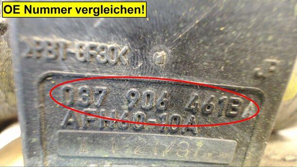 Foto: LUFTMASSENMESSER eines VW Golf 1.6