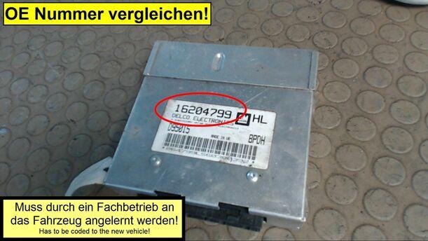 Foto: EINSPRITZSTEUERGERÄT eines Opel Astra