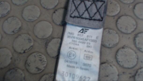 Foto: SICHERHEITSGURT 2. REIHE LINKS GRAU eines Seat Alhambra 2.0i Start