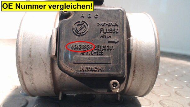 Foto: LUFTMASSENMESSER HITACHI eines Fiat Marea 1.8 16V Weekend Start
