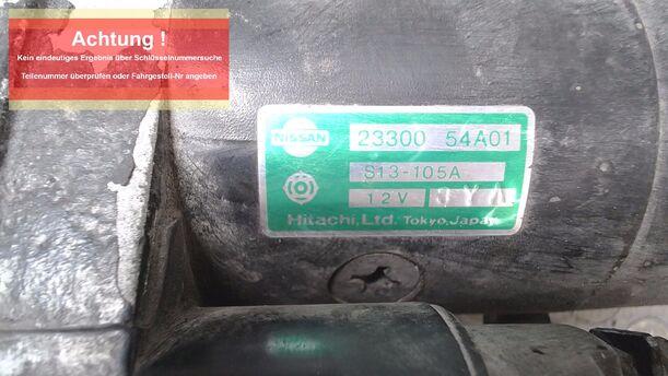 Foto: ANLASSER / STARTER HITACHI eines Nissan Primera Traveller Magnus