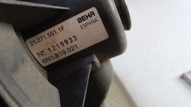 Foto: HEIZUNGSGEBLÄSE eines Seat Cordoba 1.6