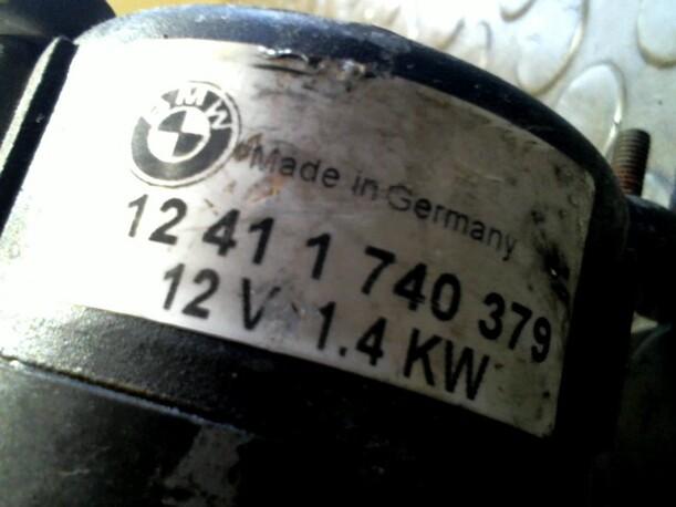 Foto: ANLASSER / STARTER eines BMW 520i touring Club