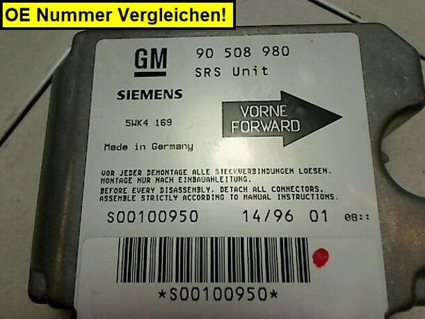 Foto: AIRBAGSTEUERGERÄT eines Opel Vectra 1.6