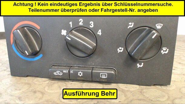 Foto: HEIZUNGSBETÄTIGUNG eines Opel Astra 1.6 GL