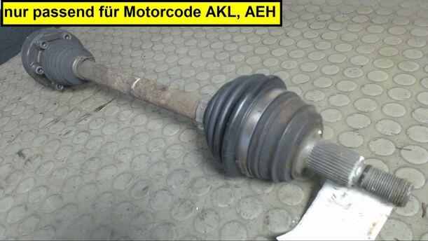 Foto: ANTRIEBSWELLE LINKS eines Audi A3 1.6