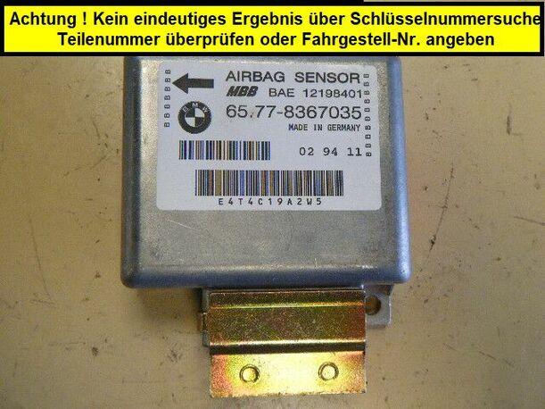 Foto: AIRBAGSTEUERGERÄT eines BMW 316i