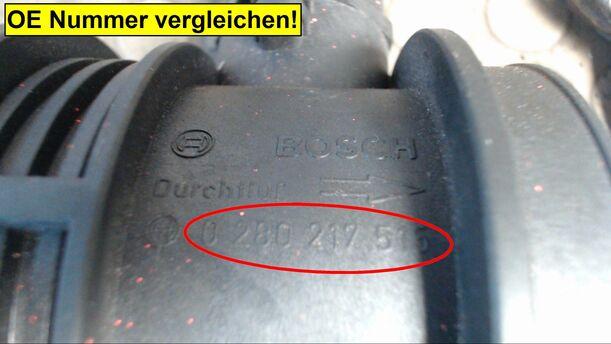 Foto: LUFTMASSENMESSER BOSCH eines Mercedes-Benz C 240 Exclusive