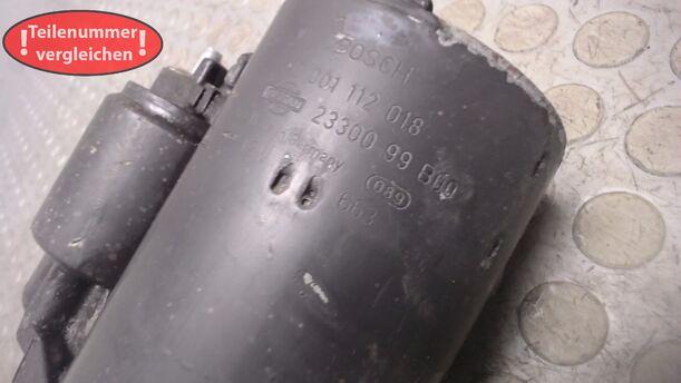 Foto: ANLASSER / STARTER BOSCH eines Nissan Micra 1.0