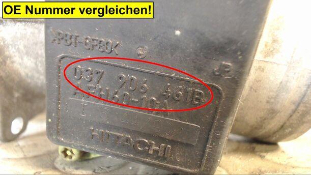 Foto: LUFTMASSENMESSER HITACHI eines VW Golf 1.6