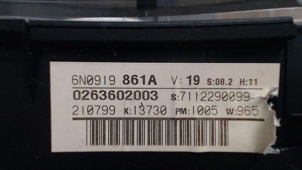 Foto: TACHOEINHEIT eines VW Polo 60 SDI