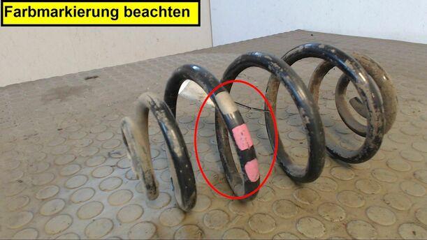 Foto: HINTERFEDER LINKS eines Audi A6 2.4