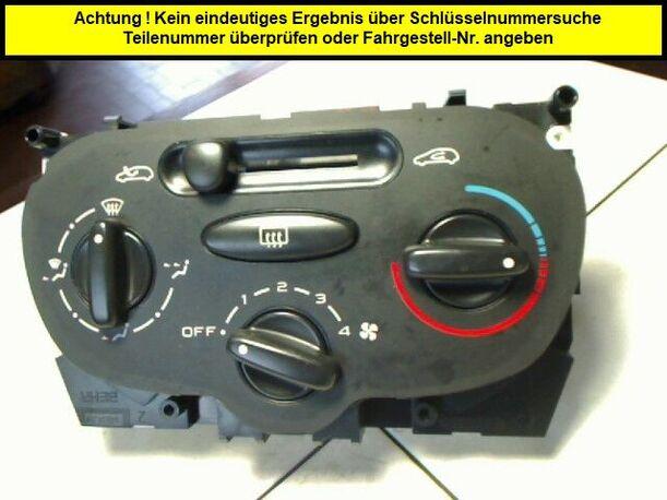 Foto: HEIZUNGSBETÄTIGUNG eines Peugeot 206 HDi 90