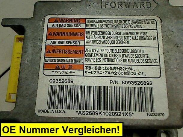 Foto: AIRBAGSTEUERGERÄT eines Opel Frontera 2.2 DTI Combispace