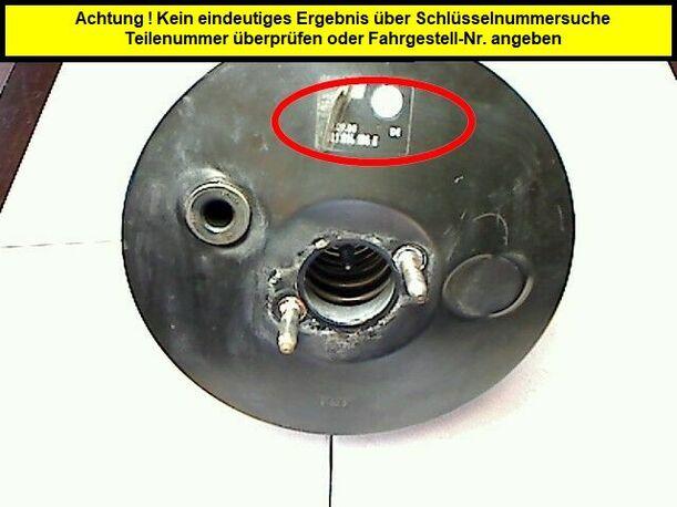 Foto: BREMSKRAFTVERSTÄRKER eines Skoda Fabia 1.4 Combispace