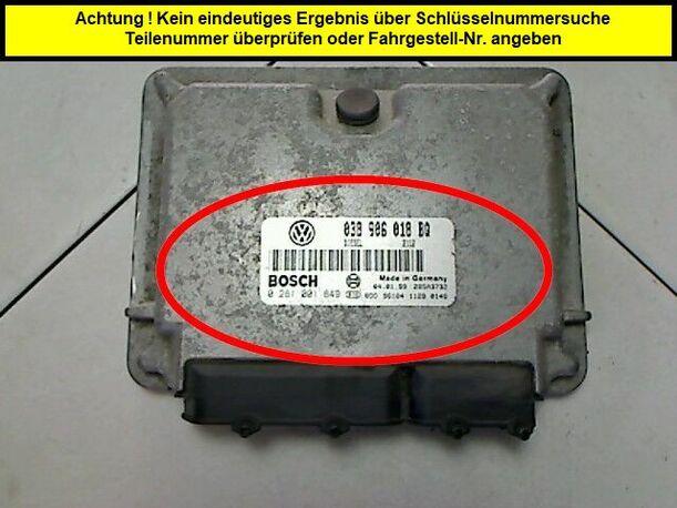 Foto: EINSPRITZSTEUERGERÄT eines Skoda Octavia 1.9 TDi Combi Combispace