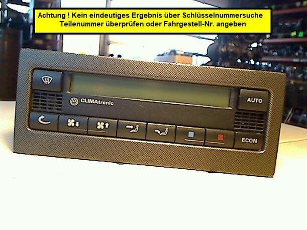Foto: HEIZUNGSBETÄTIGUNG eines VW Passat Variant 1.9 TDI S