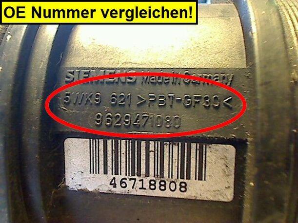 Foto: LUFTMASSENMESSER SIEMENS eines Citroen Xsara Coupe 1.9 D