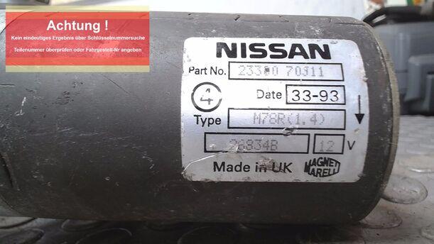 Foto: ANLASSER / STARTER eines Nissan Primera S
