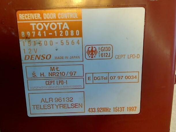 Foto: STEUERGERÄT ZV eines Toyota Corolla 1.4