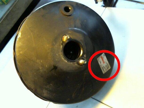 Foto: BREMSKRAFTVERSTÄRKER eines Fiat Punto 1.2