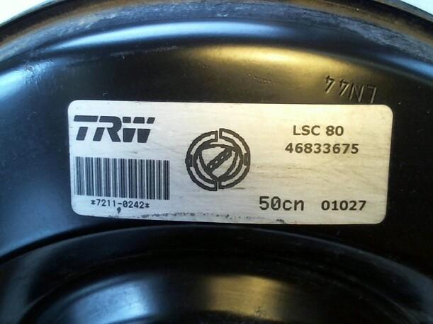 Foto: BREMSKRAFTVERSTÄRKER eines Alfa Romeo 147 1.6 Twin Spark