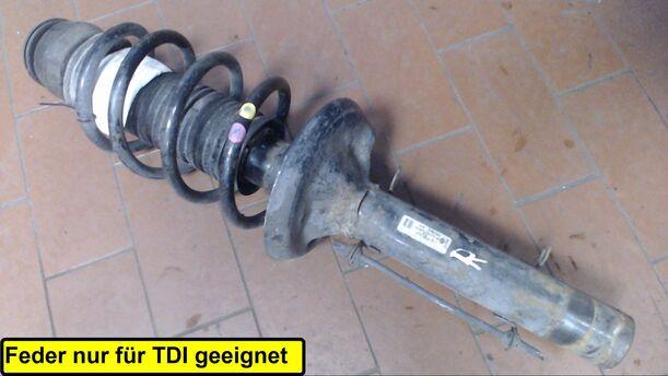 Foto: FEDERBEIN VORN RECHTS eines Audi A3 1.9 TDI