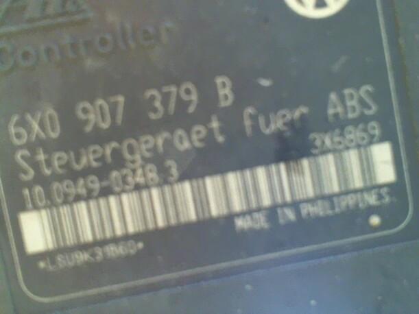 Foto: HAUPTBREMSAGGREGAT ABS eines Skoda Felicia Combi 1.6