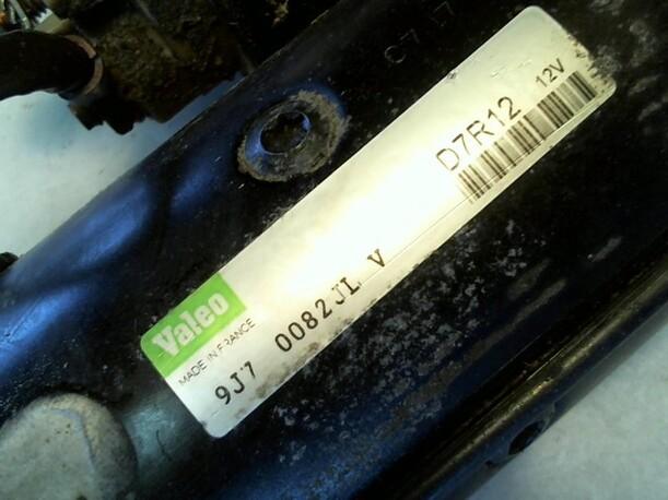 Foto: ANLASSER / STARTER VALEO eines Citroen Berlingo 600