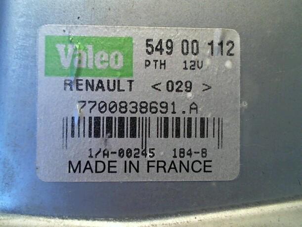 Foto: SCHEIBENWISCHERMOTOR HINTEN eines Renault Megane Scenic 1.6e