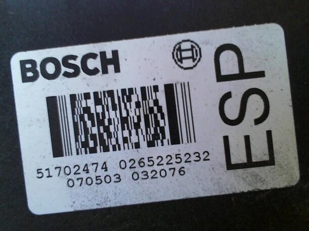 Foto: HAUPTBREMSAGGREGAT ABS eines Fiat Stilo Multi Wagon 1.6 16V