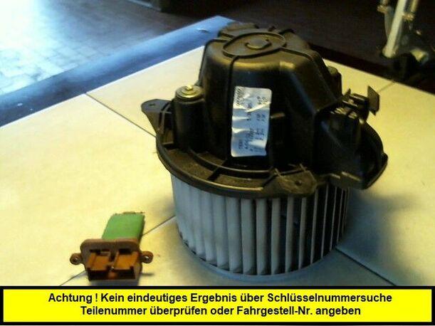 Foto: HEIZUNGSGEBLÄSE eines Fiat Stilo Multi Wagon 1.6 16V
