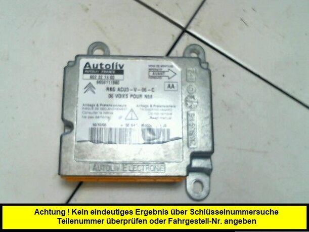 Foto: AIRBAGSTEUERGERÄT eines Citroen Xsara Picasso 1.6 HDi FAP