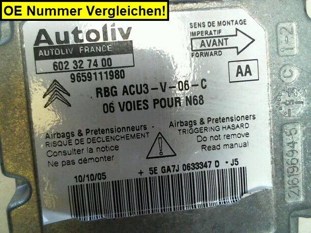 Foto: AIRBAGSTEUERGERÄT eines Citroen Xsara Picasso 1.6 HDi FAP