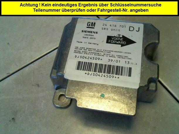 Foto: AIRBAGSTEUERGERÄT eines Opel Vectra 2.2 DTI Caravan
