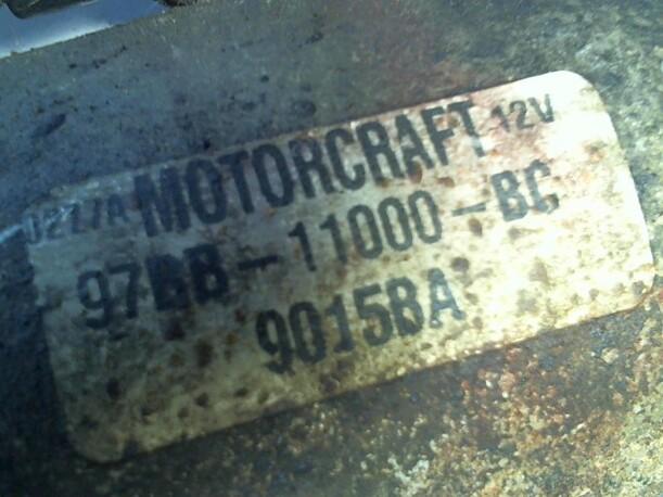 Foto: ANLASSER / STARTER eines Ford Mondeo Turnier