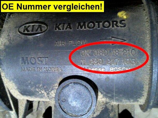 Foto: LUFTMASSENMESSER eines Kia Sportage 16V Club