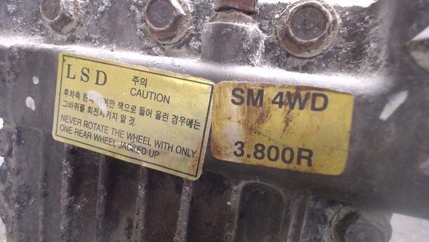 Foto: HINTERACHSGETRIEBE / DIFFERENTIAL eines Hyundai Santa Fe 2.7 V6 4WD