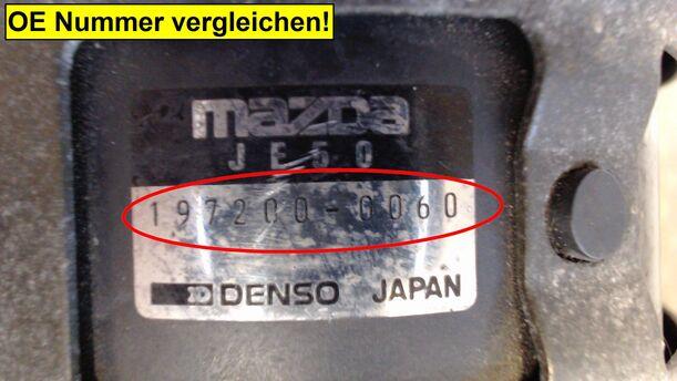 Foto: LUFTMENGENMESSER DENSO eines Mazda Xedos 6 2.0i V6 GL