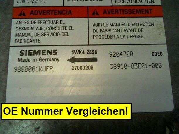 Foto: AIRBAGSTEUERGERÄT eines Opel Agila 1.0 12 V
