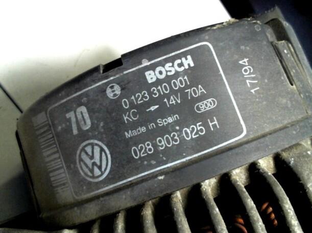 Foto: LICHTMASCHINE eines VW Golf 1.6