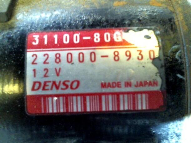 Foto: ANLASSER / STARTER DENSO eines Suzuki Liana Kombi 1.6 Club
