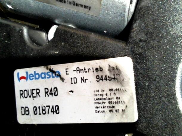 Foto: MOTOR SCHIEBEDACH eines Rover 75 2.0 V6