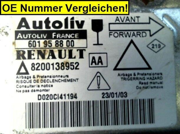 Foto: AIRBAGSTEUERGERÄT eines Renault Laguna Grandtour 1.9 dCi
