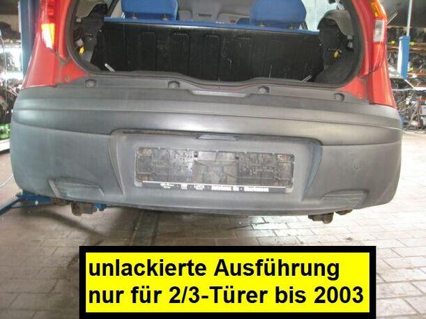 Foto: STOßSTANGE / STOSSFÄNGER HINTEN (3-Türer) eines Fiat Punto 1.2 CS