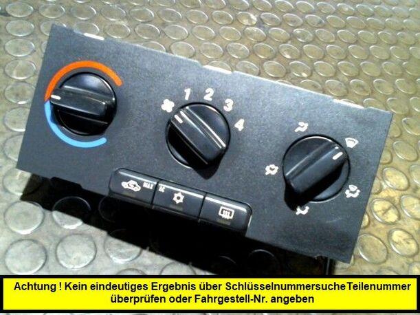 Foto: HEIZUNGSBETÄTIGUNG eines Opel Zafira 1.6 CNG Club
