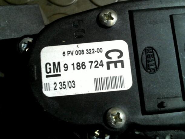 Foto: GASPEDAL eines Opel Signum 3.0 V6 CDTI Club